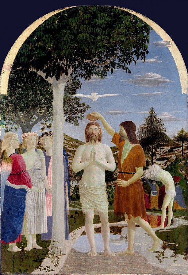 06 Piero della Francesca, Battesimo di Cristo