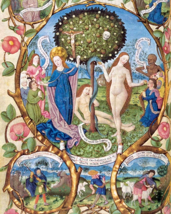4 Adamo ed Eva, l’albero della vita e l’albero della morte. Messale di Salisburgo 1489